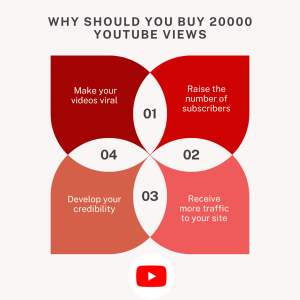 A diagram titled "Why Should You Buy 20000 YouTube Views".