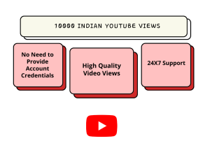 Image of a YouTube video promotion offering 10,000 views without needing to provide account credentials.