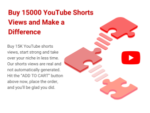Banner advertising 15,000 YouTube Shorts views.