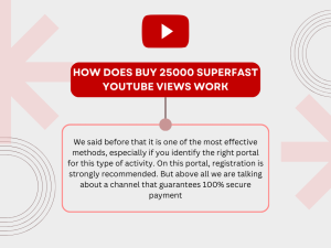 A screenshot of a website offering to sell 25,000 YouTube views.