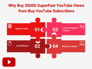 Image of a YouTube video with 50,000 views and a graph showing organic traffic and cost efficiency.