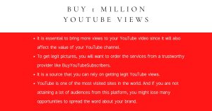 Buy 1 Million Youtube Views