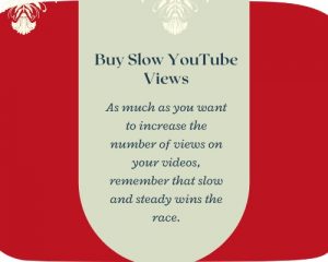 Buy Slow YouTube Views