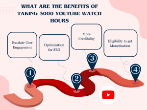 Unlock the benefits of 3,000 YouTube watch hours: credibility, user engagement, SEO optimization, and monetization eligibility.