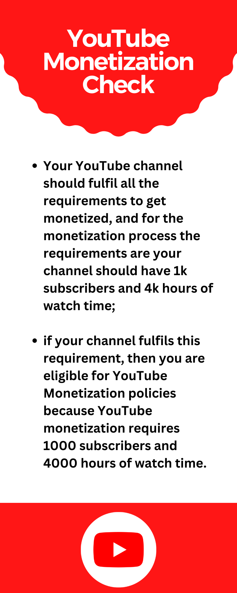 Check YT Monetization