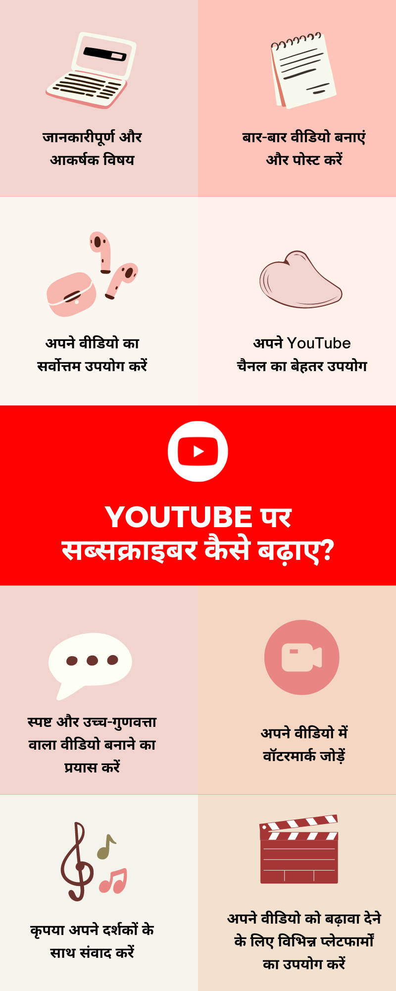 YouTube पर अधिक subscriber पाएं