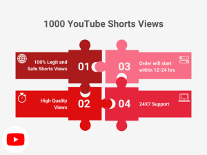A puzzle image with numbers representing YouTube Shorts views, with the goal of reaching 1,000 views.