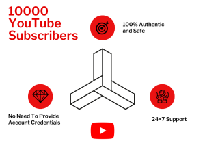 Illustration of someone learning how to grow 10000 YouTube subscribers.