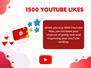 When you Buy 1500 YouTube likes, you increase your chances of going viral and improving your YouTube ranking.