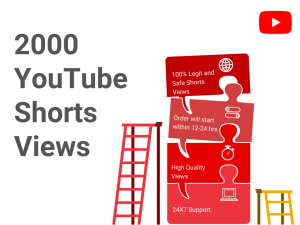 Illustration of a strategy to increase 2000 YouTube shorts views, using ladders.