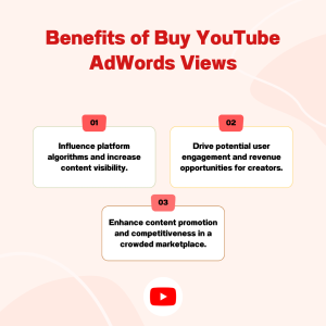 A diagram showing the benefits of buying AdWords views.
