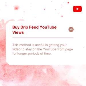 Text overlay on image says "Buy Drip Feed YouTube Views.
