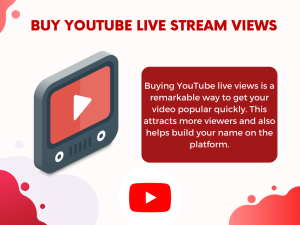 Advertisement for buying YouTube Live Stream Views