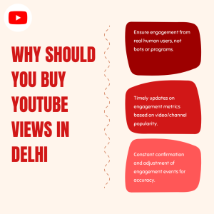 Buying YouTube views in Delhi can help you ensure engagement from real human users, not bots or programs.