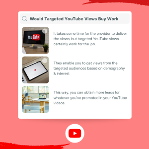 Screenshot of a question about whether targeted YouTube views work.