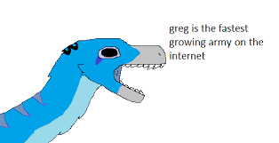 Illustration depicting Greg, the fastest-growing internet army