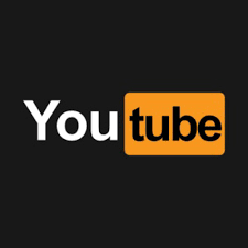 Black and Orange YouTube logo