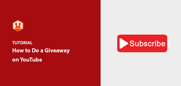 Illustration of a YouTube logo with a gift box, representing conducting YouTube giveaways for free.