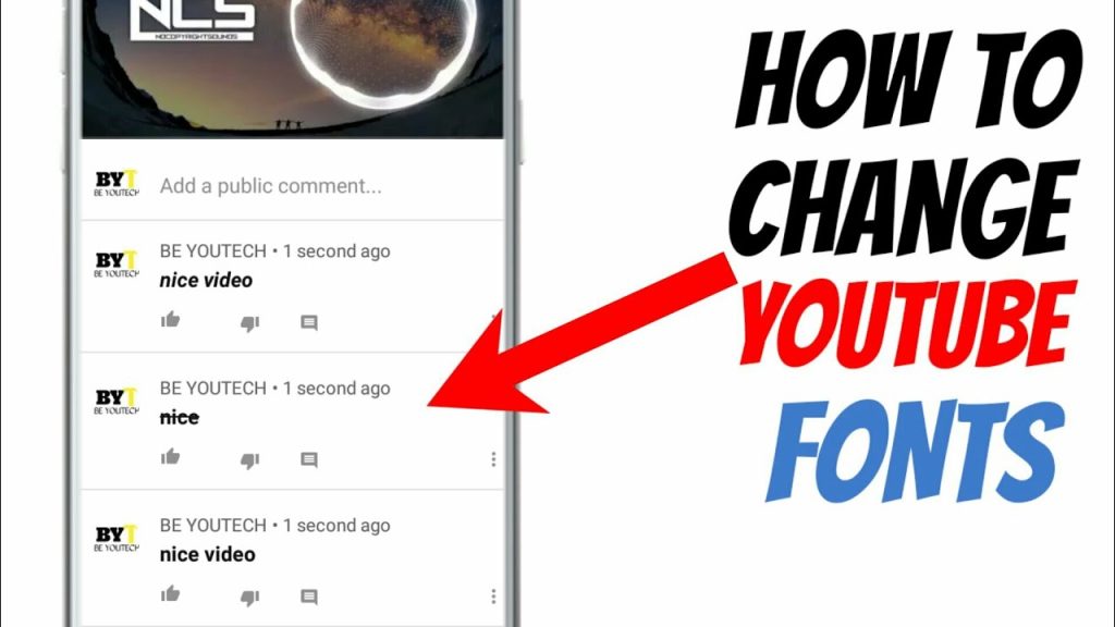 Step-by-step guide on changing font in YouTube comments