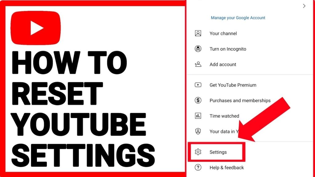 Reset YouTube Account on Mobile Phone