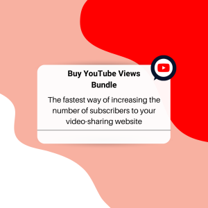 Advertisement for a YouTube views bundle to increase views on a video.