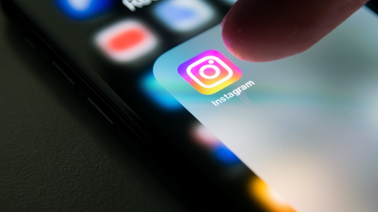 A smartphone displaying the Instagram app interface with a username editing screen.