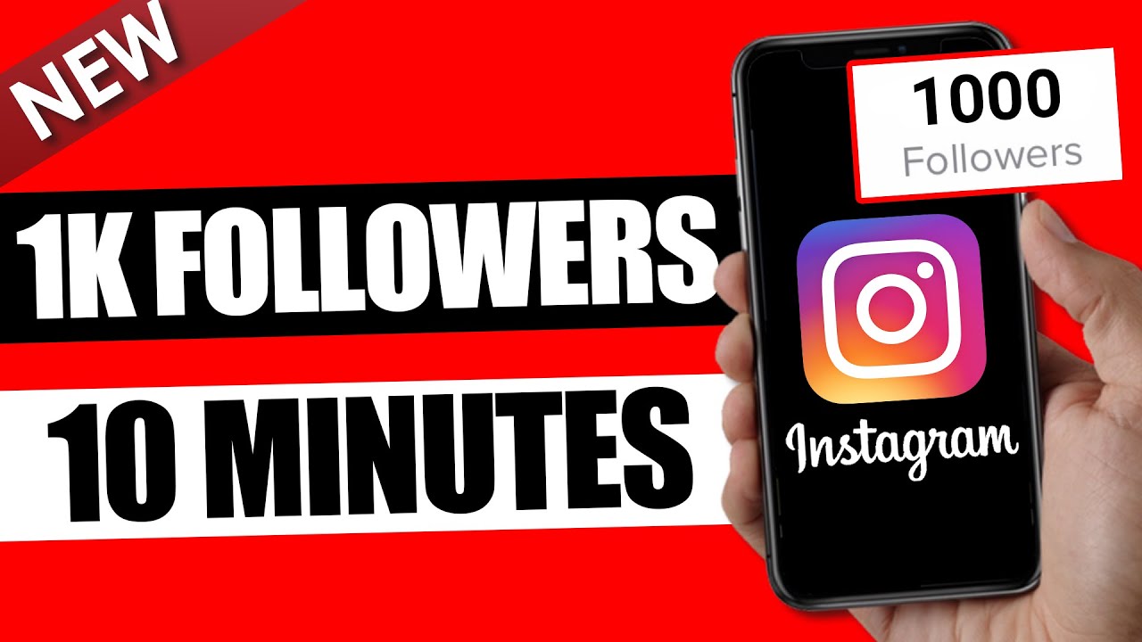 A smartphone displaying an Instagram profile with the follower count highlighted.