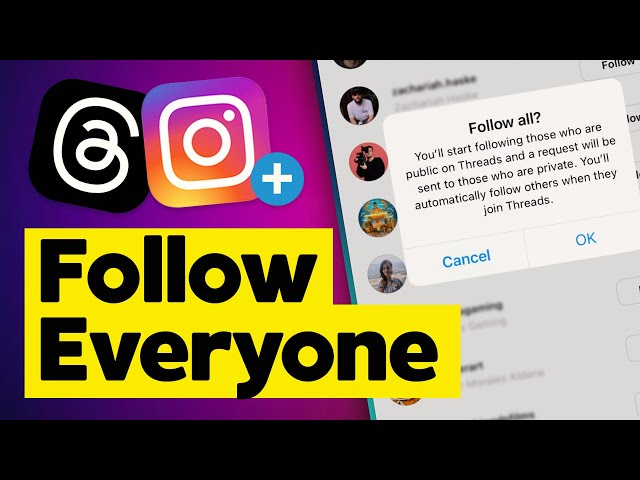 A phone screen displaying an Instagram follow request notification.