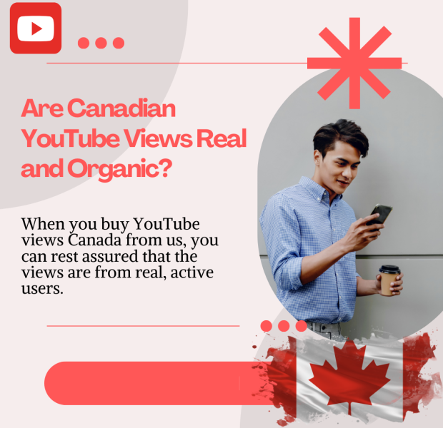 Are Canadian YouTube Views Real and Organic The text reads, "Are Canadian YouTube Views Real and Organic?".