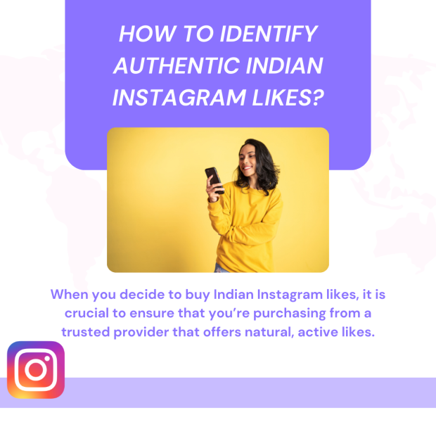How to Identify Authentic Indian Instagram Likes The text reads, "How to Identify Authentic Indian Instagram Likes?".