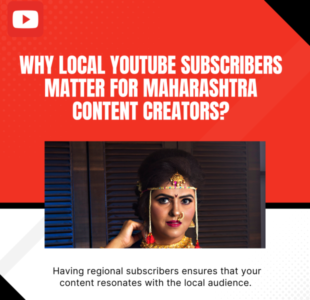 Why Local YouTube Subscribers Matter for Maharashtra Content Creators A promotional graphic explaining the importance of local YouTube subscribers for content creators in Maharashtra.
