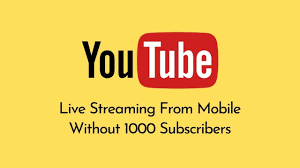 How To Live Stream On YouTube From Phone Without 1000 Subscribers