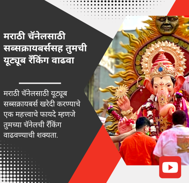 गणपती बाप्पाचा देखावा आणि भक्त - मराठी यूट्यूब चॅनेलसाठी सब्सक्रायबर्ससह रँकिंग वाढवा.