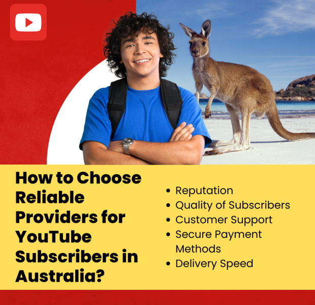 How to Choose Reliable Providers for YouTube Subscribers in Australia The image is overlaid with text on how to choose reliable providers for YouTube subscribers in Australia.