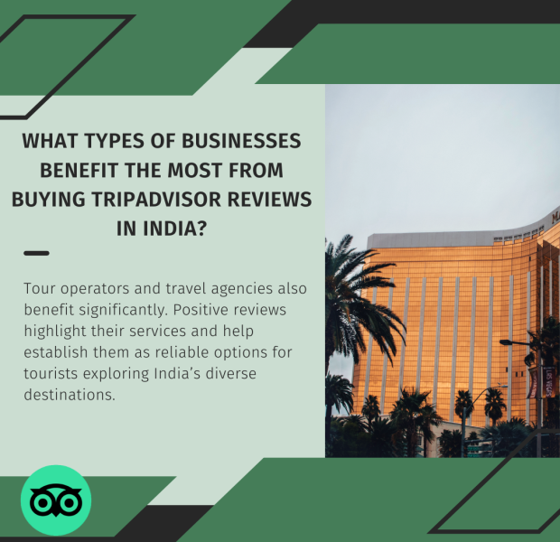 What Types of Businesses Benefit the Most from Buying Tripadvisor Reviews in India The bold black text reads, "What Types of Businesses Benefit the Most from Buying TripAdvisor Reviews in India?"