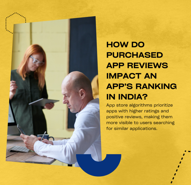 How Do Purchased App Reviews Impact an Appās Ranking in India Impact of purchased app reviews on an appās ranking in India, emphasizing visibility and app store algorithms.