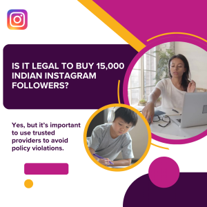 Gavel and smartphone displaying Instagram's Terms of Service, questioning the legality of buying 15K Indian followers.