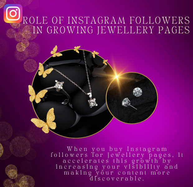 Role of Instagram Followers in Growing Jewellery Pages Role of Instagram followers in growing jewellery pages, emphasizing increased visibility and content discoverability.