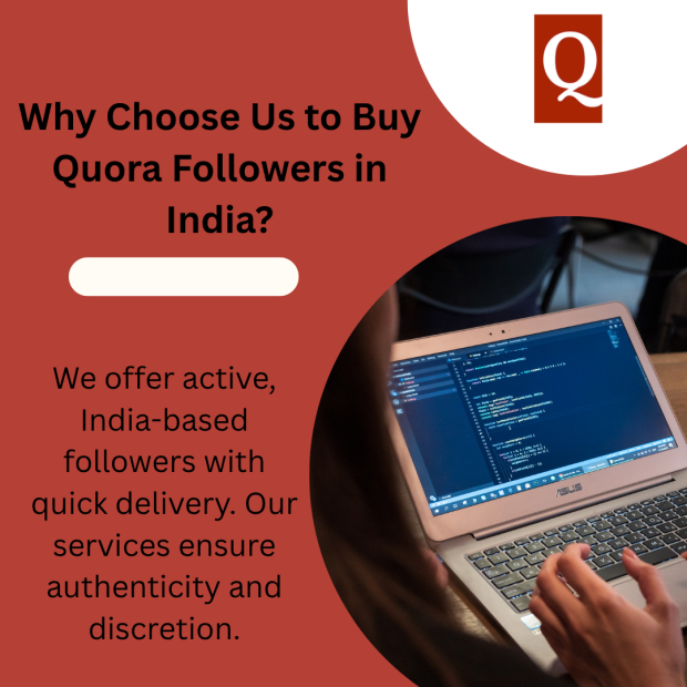 Why Choose Us to Buy Quora Followers in India A person working on a laptop with coding displayed, showcasing a service for buying active, India-based Quora followers with quick delivery.