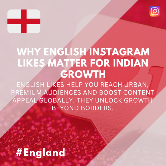 Why English Instagram Likes Matter for Indian Growth A close-up of a red Instagram like button with the England flag, emphasizing the importance of English likes for Instagram growth.